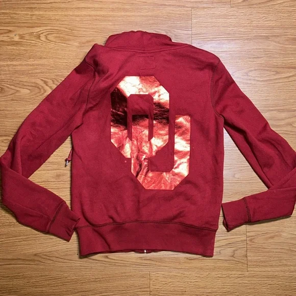 Pink Victoria Secret Oklahoma Sooners Hoodie - Picture 6 of 7